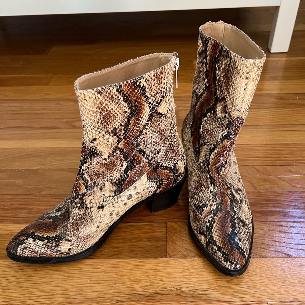 Snake Print Boots - Picture 2 of 5